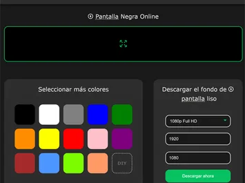 pantalla negra online