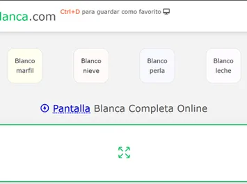 Pantalla Blanca Completa