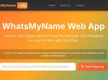 WhatsMyName Web App