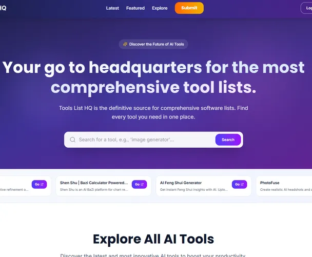 Tools List HQ