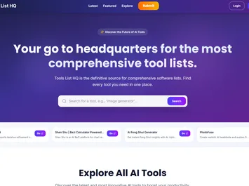 Tools List HQ