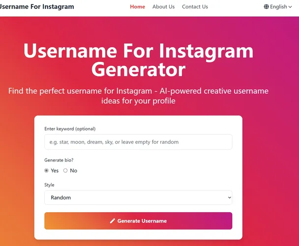 Username For Instagram Generator