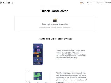 Block Blast Solver