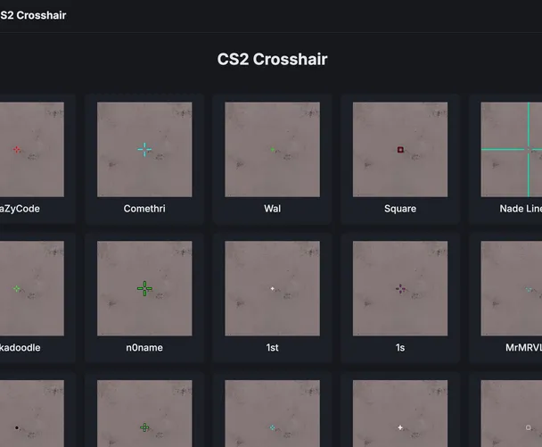 CS2 Crosshair Database