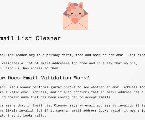 Email List Cleaner
