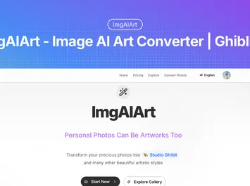 ImgAIArt - Image AI Art Generator | Photo to Art | Ghibli AI