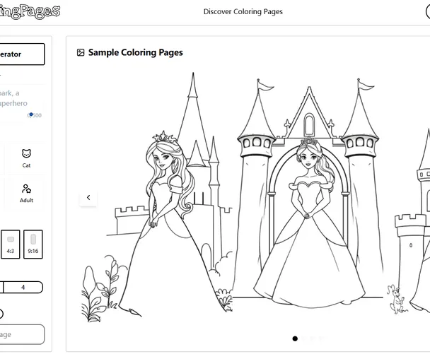 AI Coloring Pages Generator