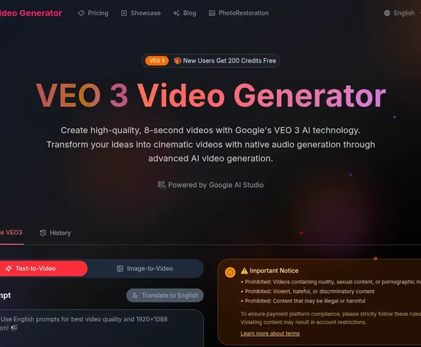VEO 3 Video Generator