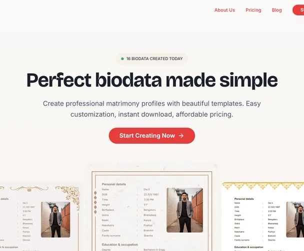 MatrimonyBio