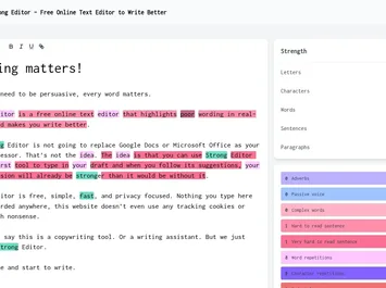 Strong Editor