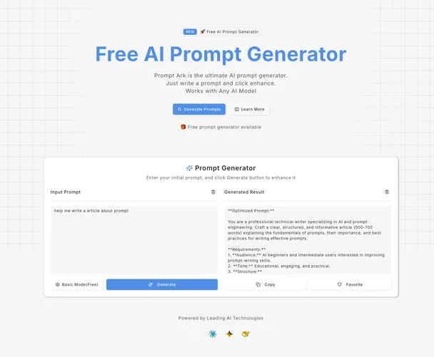 AI Prompt Generator