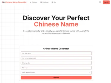 Chinese Name Gnerator